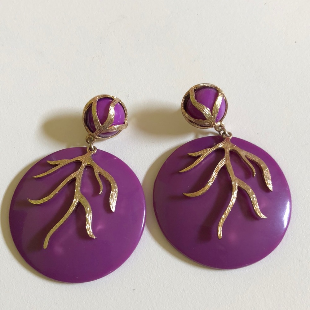 Coral fashion earrings